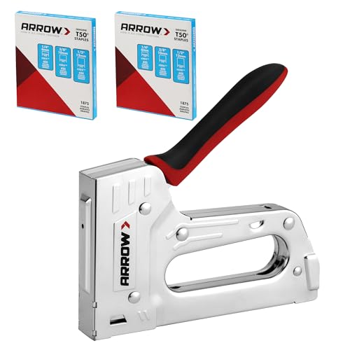 luxury Arrow T55BL Staple Gun Kit, Heavy Duty Manual Stapler with for Daily Use