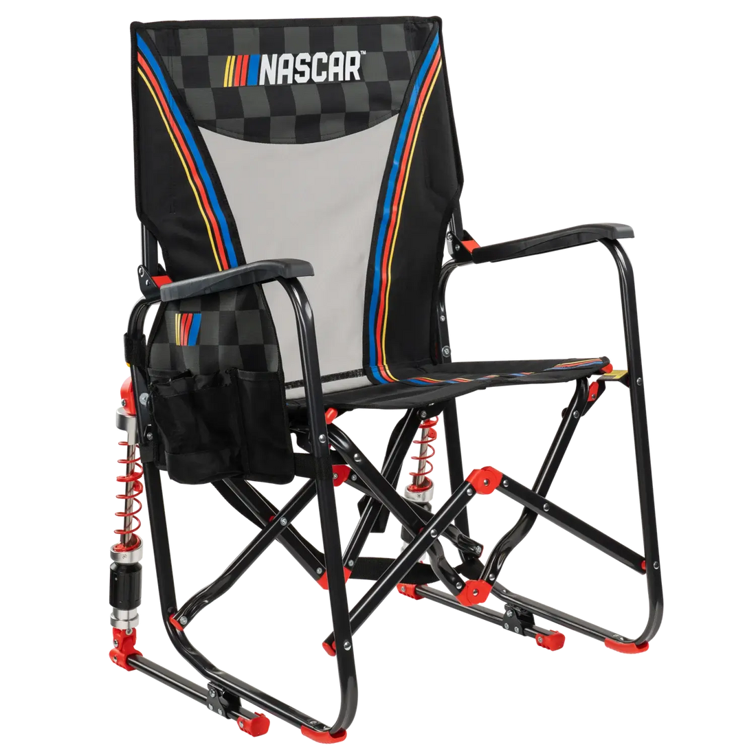 Heavy-Duty Freestyle Adjustable Rocker - NASCAR - Choice 899 - Patented Spring-Action Rocking Chair for Camping - Default Title
