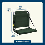 Compact Cushion BleacherBack - Choice 696 - Ergonomic Portable Stadium Seat for Sports Events Detail
