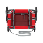 Compact Cushion Big Comfort Stadium Chair with Armrests - Choice 465 - Lightweight Folding Bleacher Chair with Cushioning Detail