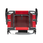 Compact Cushion Big Comfort Stadium Chair with Armrests - Choice 465 - Lightweight Folding Bleacher Chair with Cushioning Detail