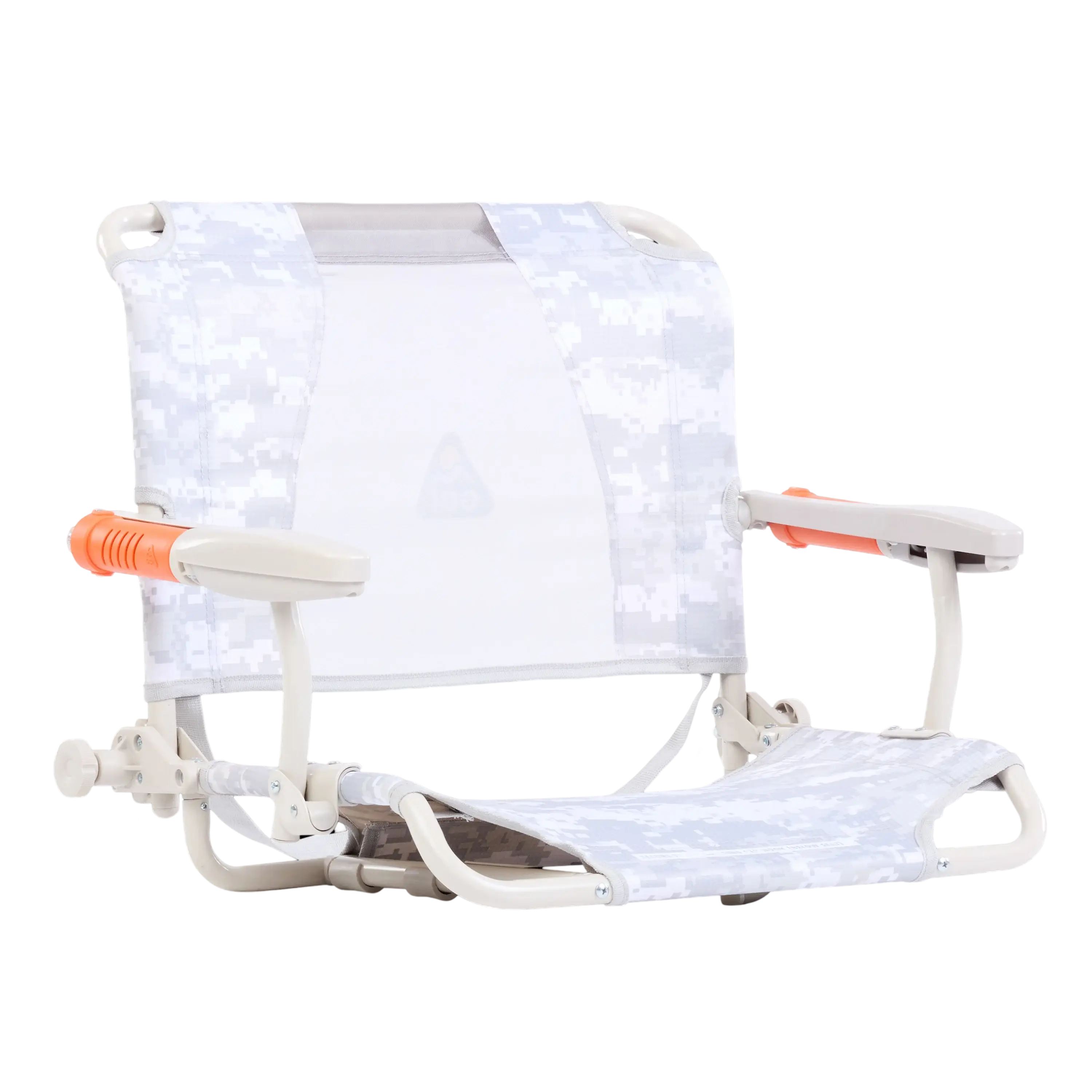 Patented Spring-Action Stadium Rock-Cliner - Choice 540 - RoadTrip Rocker Smooth Motion Camp Chair - Snow Camo