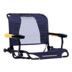 Patented Spring-Action Stadium Rock-Cliner - Choice 540 - RoadTrip Rocker Smooth Motion Camp Chair - Rich Blue