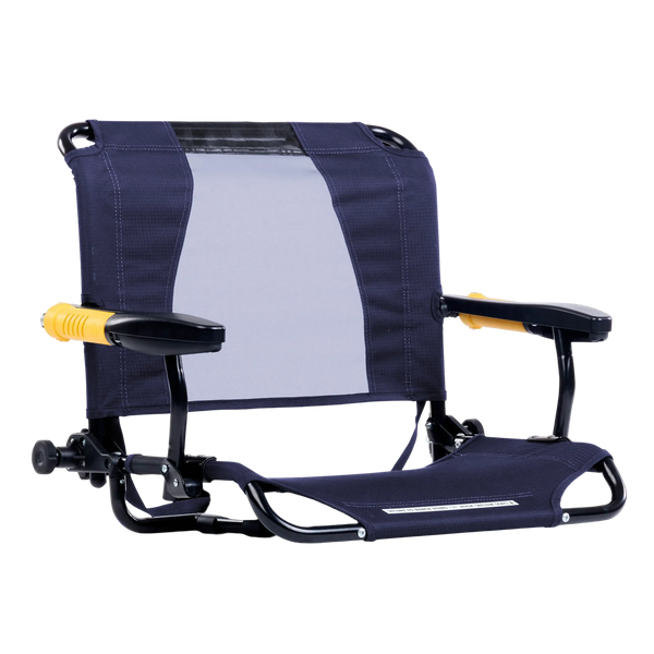Patented Spring-Action Stadium Rock-Cliner - Choice 540 - RoadTrip Rocker Smooth Motion Camp Chair - Rich Blue