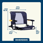 Patented Spring-Action Stadium Rock-Cliner - Choice 540 - RoadTrip Rocker Smooth Motion Camp Chair Detail