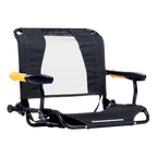 Patented Spring-Action Stadium Rock-Cliner - Choice 540 - RoadTrip Rocker Smooth Motion Camp Chair - Dark Charcoal