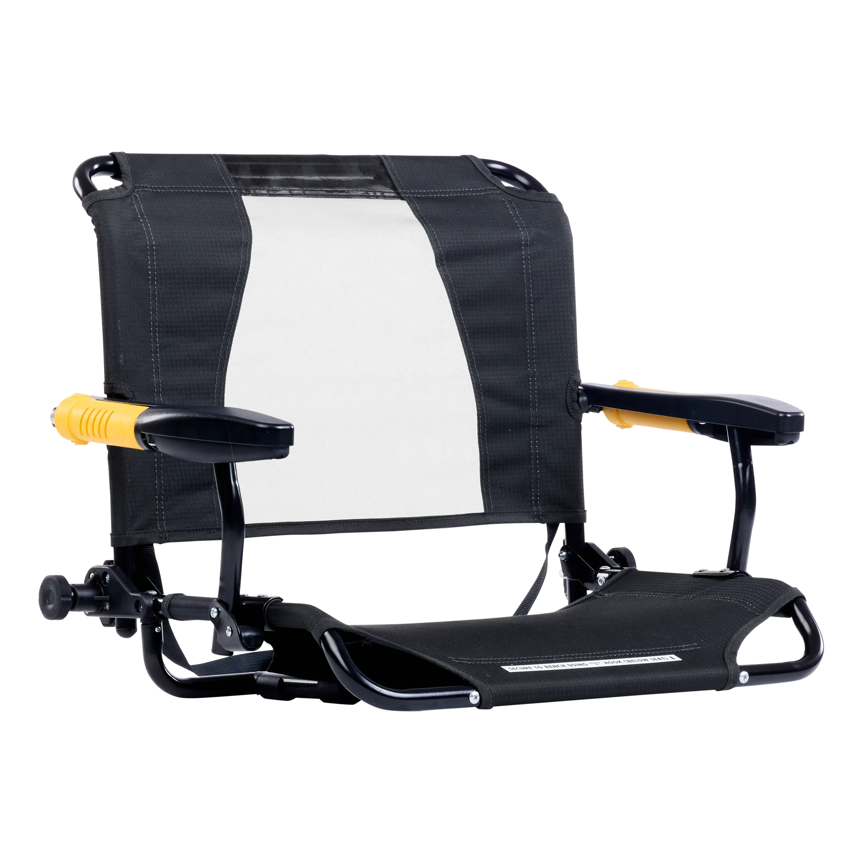 Patented Spring-Action Stadium Rock-Cliner - Choice 540 - RoadTrip Rocker Smooth Motion Camp Chair - Dark Charcoal
