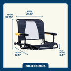 Patented Spring-Action Stadium Rock-Cliner - Choice 540 - RoadTrip Rocker Smooth Motion Camp Chair Detail