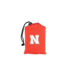 Compact Cushion College V Seat Inflatable Stadium Cushion - Nebraska Cornhuskers - Choice 277 - Grandstand Cushion Seat with Secure Under-Bench Hooks Detail