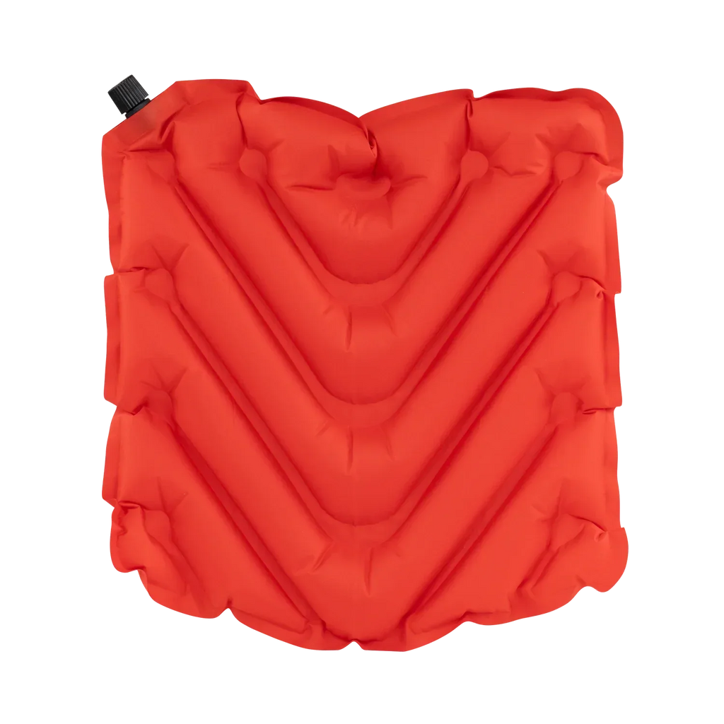 Compact Cushion College V Seat Inflatable Stadium Cushion - Nebraska Cornhuskers - Choice 277 - Grandstand Cushion Seat with Secure Under-Bench Hooks Detail