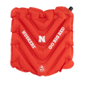 Compact Cushion College V Seat Inflatable Stadium Cushion - Nebraska Cornhuskers - Choice 277 - Grandstand Cushion Seat with Secure Under-Bench Hooks - Default Title