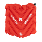 Compact Cushion College V Seat Inflatable Stadium Cushion - Nebraska Cornhuskers - Choice 277 - Grandstand Cushion Seat with Secure Under-Bench Hooks - Default Title