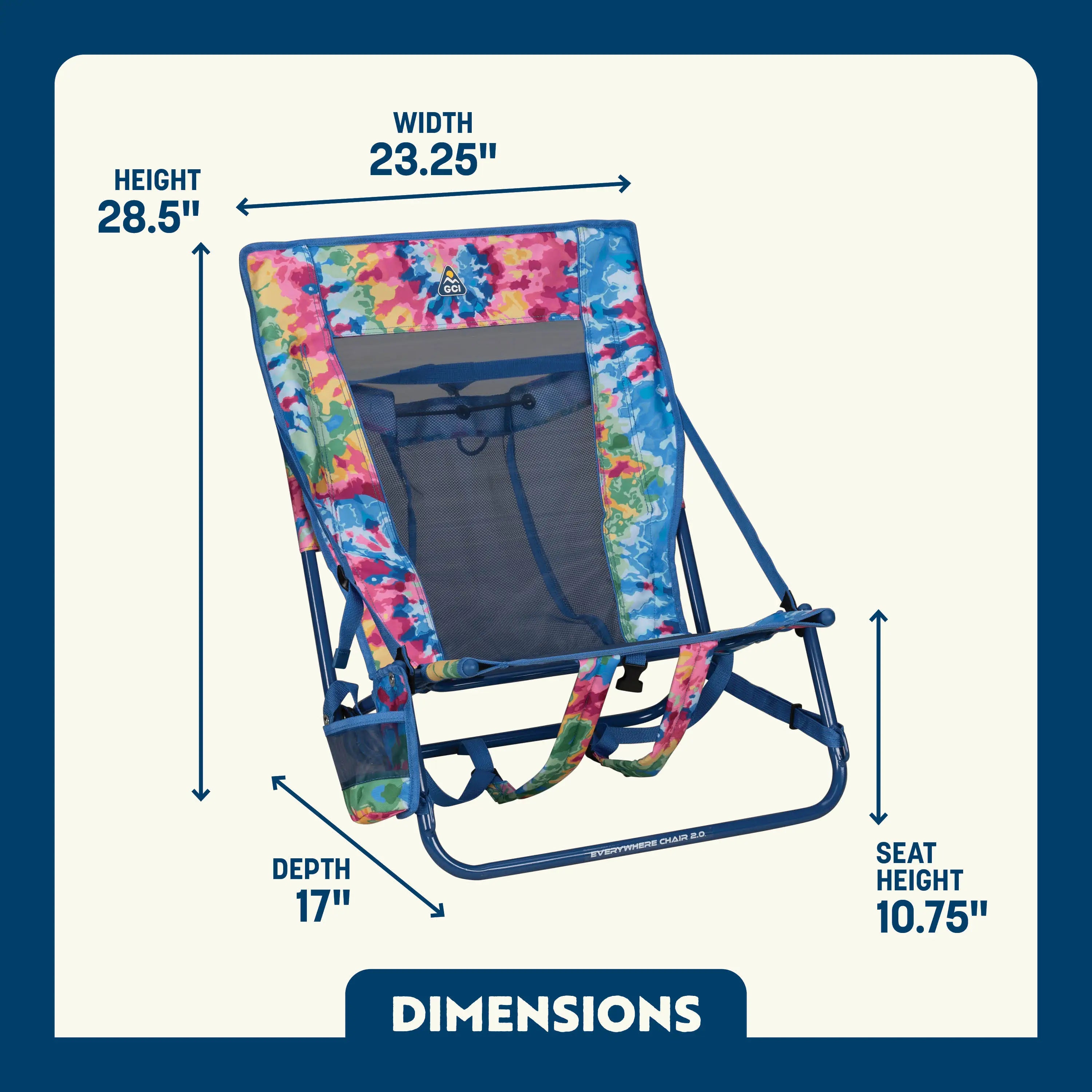 Rust-Resistant Aluminum Everywhere Chair 2 - Choice 656 - Multi-Position Outdoor Beach Chair with Pillow Detail