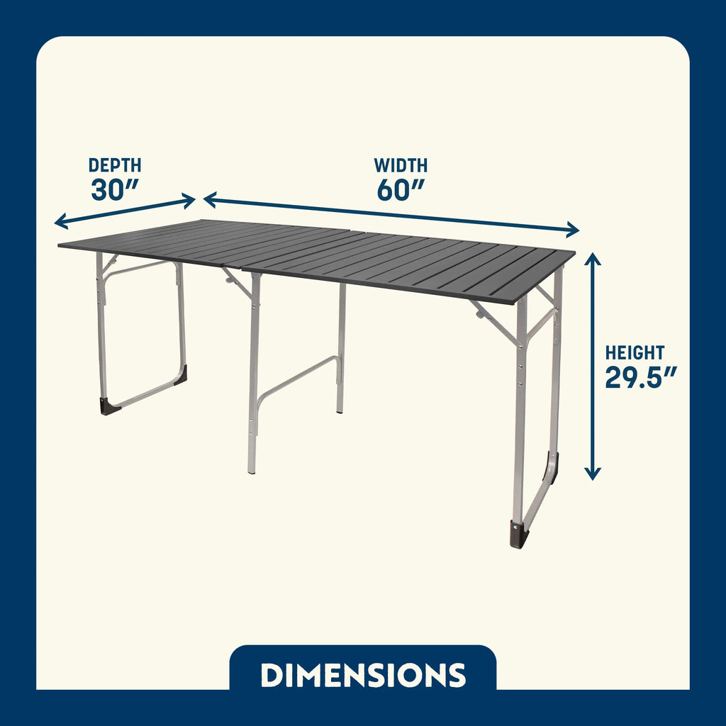 Slim-Fold Slim-Fold Table XL - Choice 651 - Multi-Functional Heavy-Duty Grilling Table Counter Detail