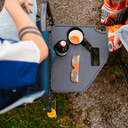 Heavy-Duty Freestyle Freestyle Rocker with Side Table - Choice 853 - Heavy-Duty Kickback Rocker with Beverage Holder Detail