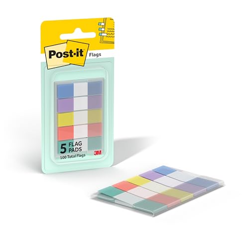 Eco-Friendly Post-it Flags, 0.47 in. x 1.7 in., One Dispenser Set
