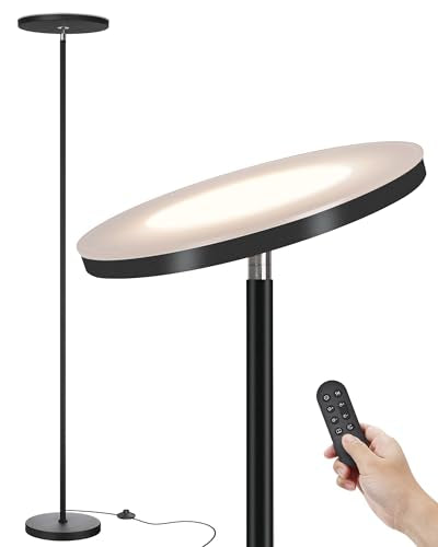 Smart Home JOOFO LED Floor Lamp – Super Bright Torchiere with Remote Kit