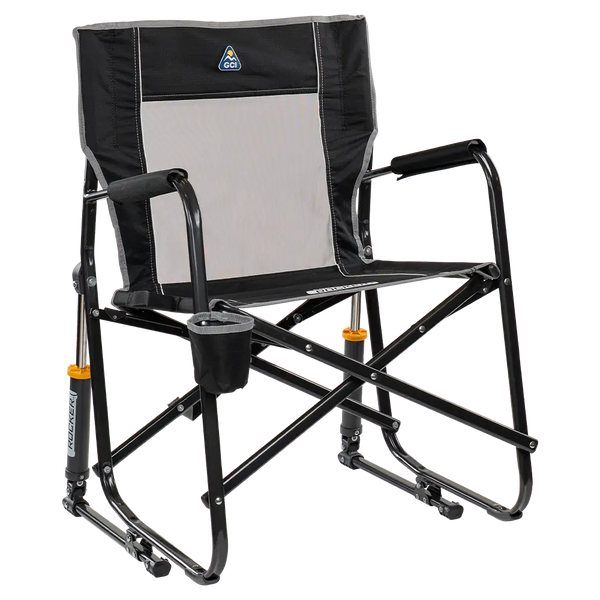 Luxury Camp Freestyle Rocker - Choice 711 - Freestyle Rocker Portable Outdoor Folding Chair - Black
