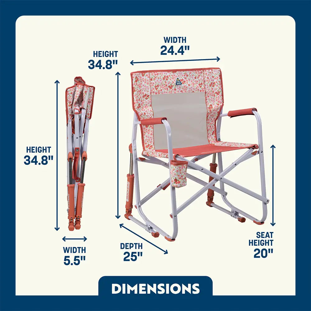 Luxury Camp Freestyle Rocker - Choice 711 - Freestyle Rocker Portable Outdoor Folding Chair Detail