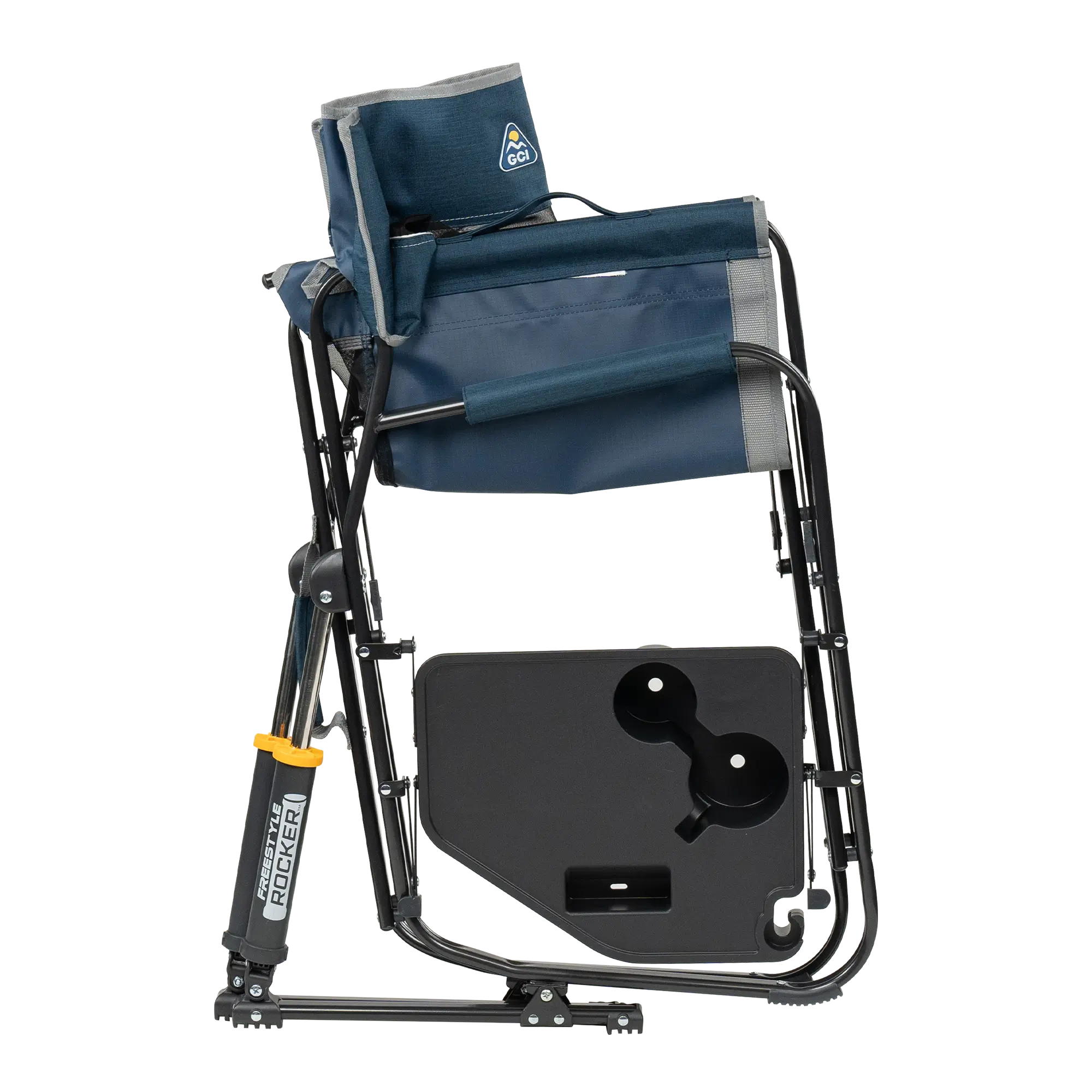 Heavy-Duty Freestyle Freestyle Rocker with Side Table - Choice 853 - Heavy-Duty Kickback Rocker with Beverage Holder Detail