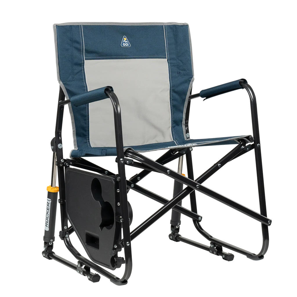 Heavy-Duty Freestyle Freestyle Rocker with Side Table - Choice 853 - Heavy-Duty Kickback Rocker with Beverage Holder Detail