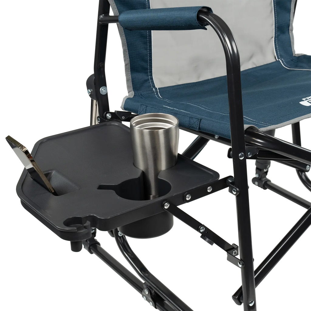 Heavy-Duty Freestyle Freestyle Rocker with Side Table - Choice 853 - Heavy-Duty Kickback Rocker with Beverage Holder Detail