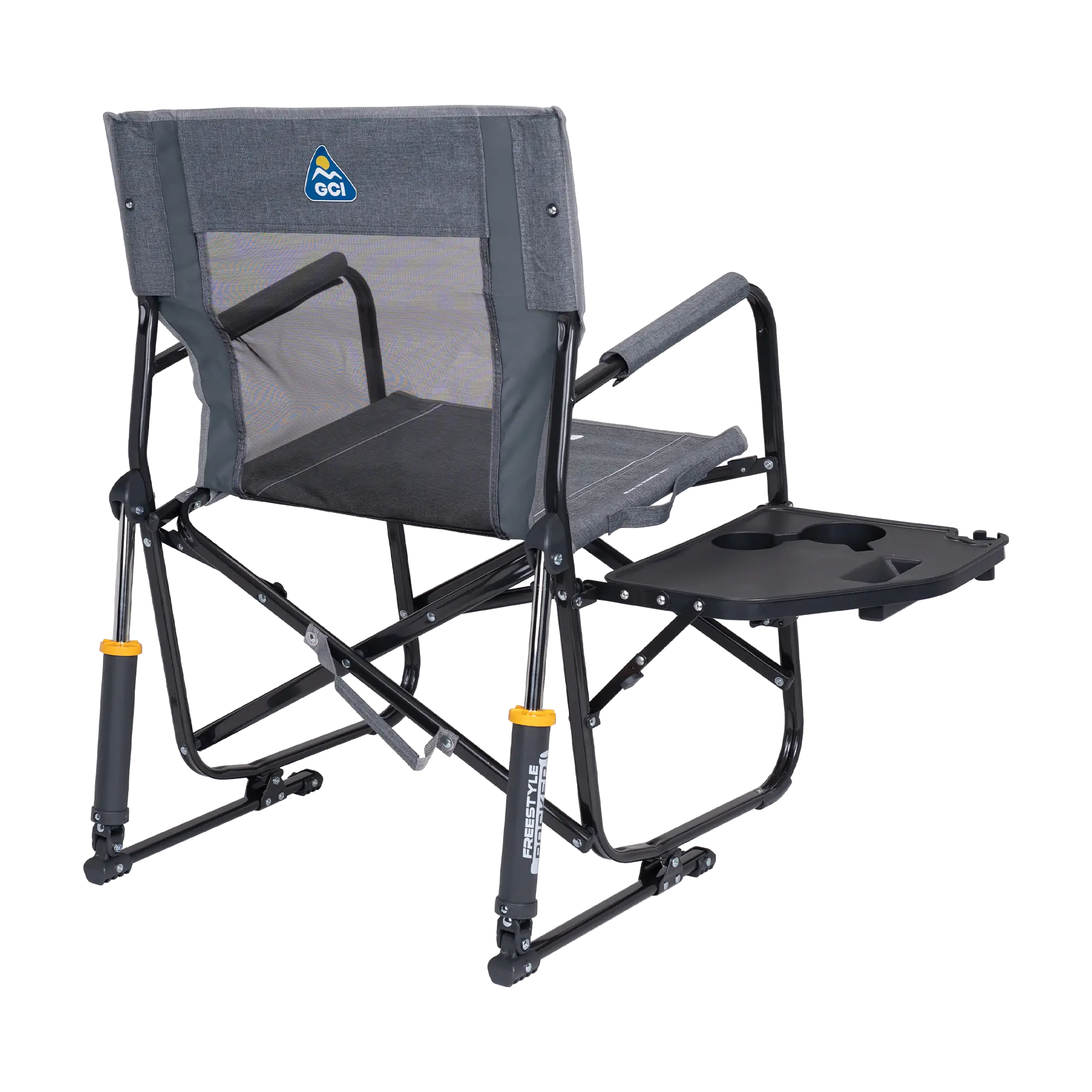 Heavy-Duty Freestyle Freestyle Rocker with Side Table - Choice 853 - Heavy-Duty Kickback Rocker with Beverage Holder Detail