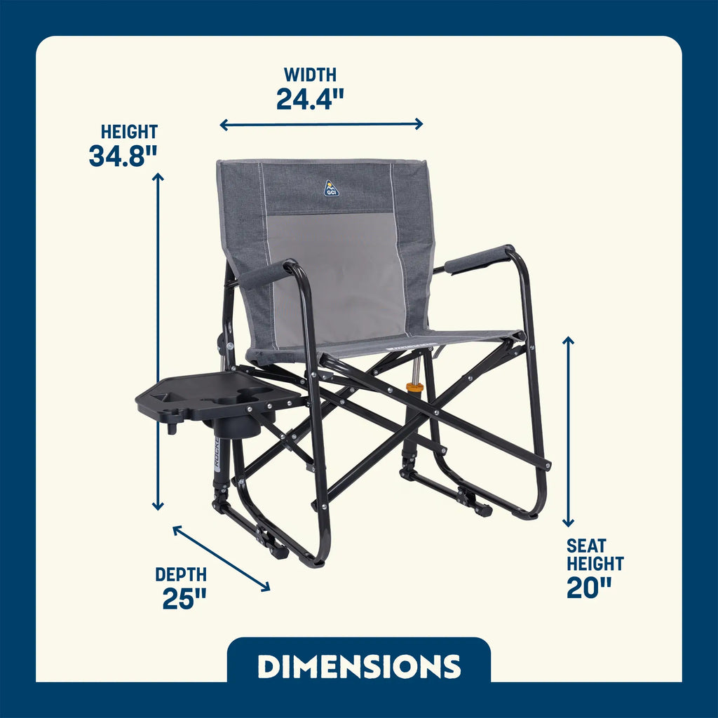 Heavy-Duty Freestyle Freestyle Rocker with Side Table - Choice 853 - Heavy-Duty Kickback Rocker with Beverage Holder Detail