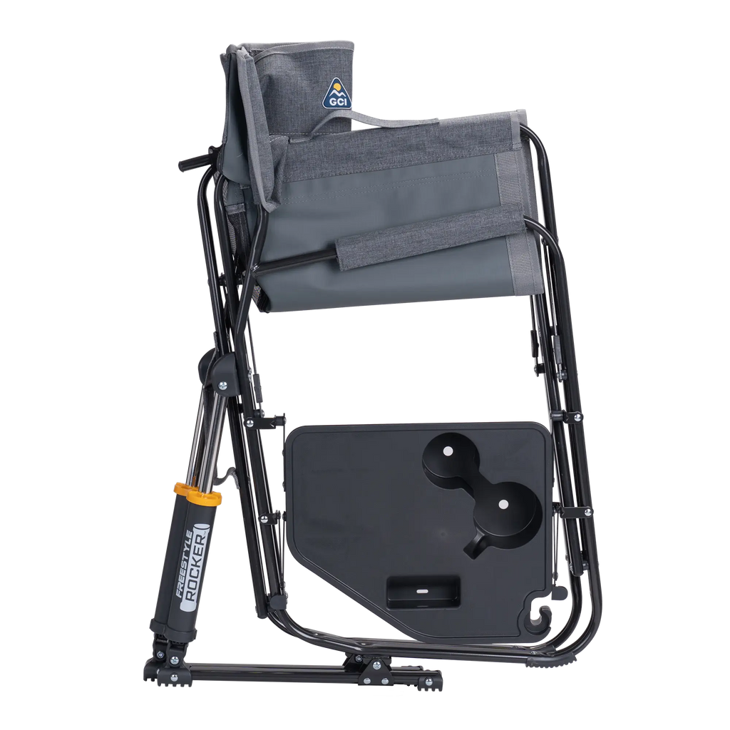 Heavy-Duty Freestyle Freestyle Rocker with Side Table - Choice 853 - Heavy-Duty Kickback Rocker with Beverage Holder Detail
