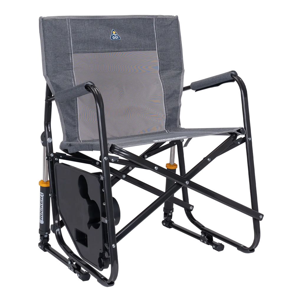 Heavy-Duty Freestyle Freestyle Rocker with Side Table - Choice 853 - Heavy-Duty Kickback Rocker with Beverage Holder Detail