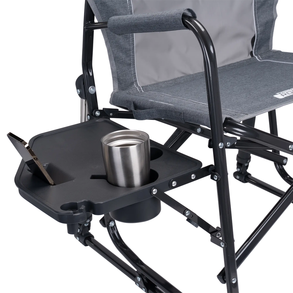 Heavy-Duty Freestyle Freestyle Rocker with Side Table - Choice 853 - Heavy-Duty Kickback Rocker with Beverage Holder Detail