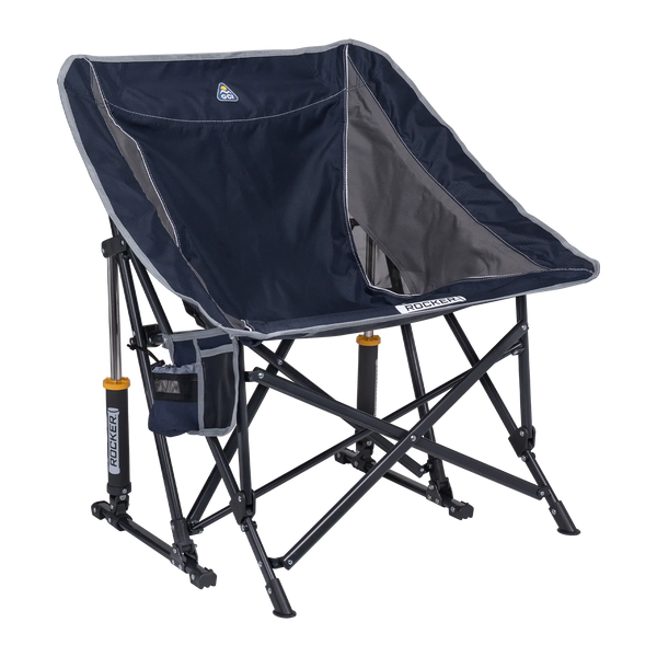 Heavy-Duty Freestyle Pod Rocker - Choice 933 - Heavy-Duty Kickback Rocker with Beverage Holder - Indigo
