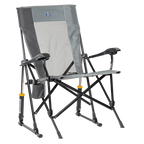 Smooth Motion RoadTrip Rocker - Choice 855 - Patented Spring-Action Rocking Chair for Camping - Mercury Gray