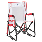 Luxury Camp Stowaway Rocker - Choice 794 - Freestyle Rocker Portable Outdoor Folding Chair - Baseball