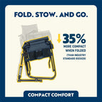 Luxury Camp Stowaway Rocker - Choice 794 - Freestyle Rocker Portable Outdoor Folding Chair Detail