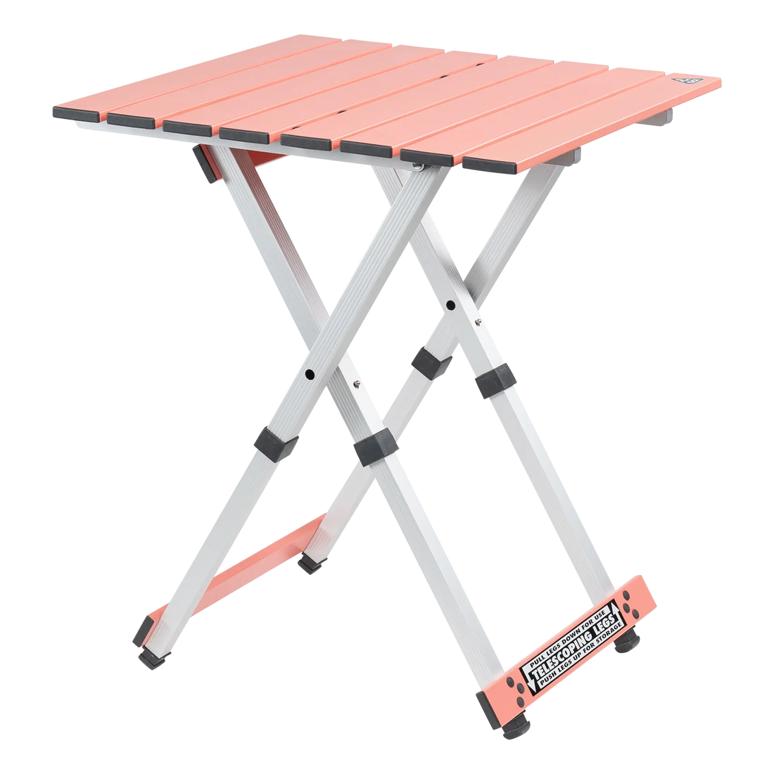 Slim-Fold Compact Camp Table 20 - Choice 513 - Master Outdoor Kitchen Station for Tailgating & BBQ - Coral