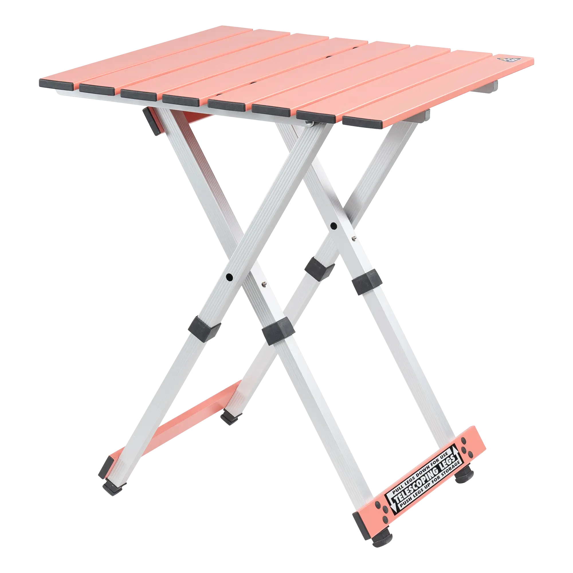 Slim-Fold Compact Camp Table 20 - Choice 513 - Master Outdoor Kitchen Station for Tailgating & BBQ - Coral
