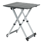 Slim-Fold Compact Camp Table 20 - Choice 513 - Master Outdoor Kitchen Station for Tailgating & BBQ - Black Chrome