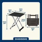Slim-Fold Compact Camp Table 20 - Choice 513 - Master Outdoor Kitchen Station for Tailgating & BBQ Detail