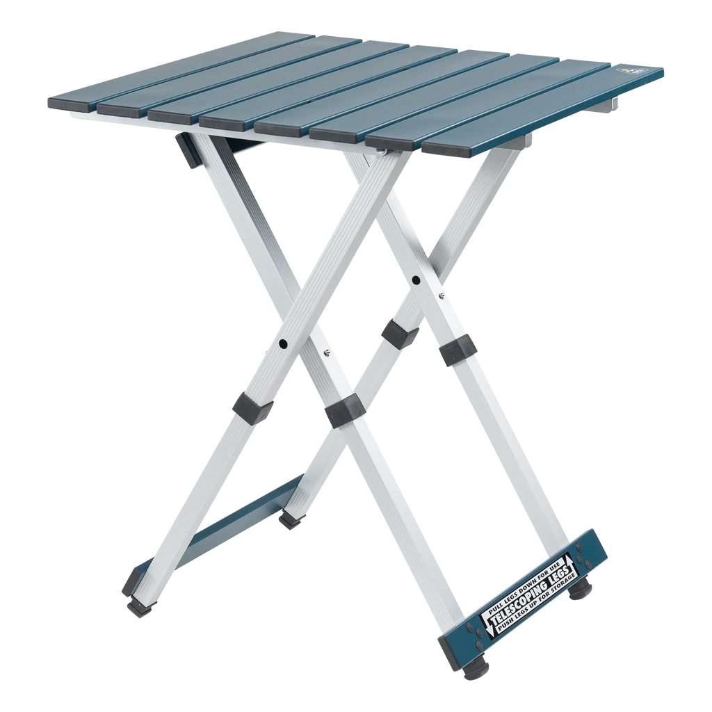 Slim-Fold Compact Camp Table 20 - Choice 513 - Master Outdoor Kitchen Station for Tailgating & BBQ - Teal
