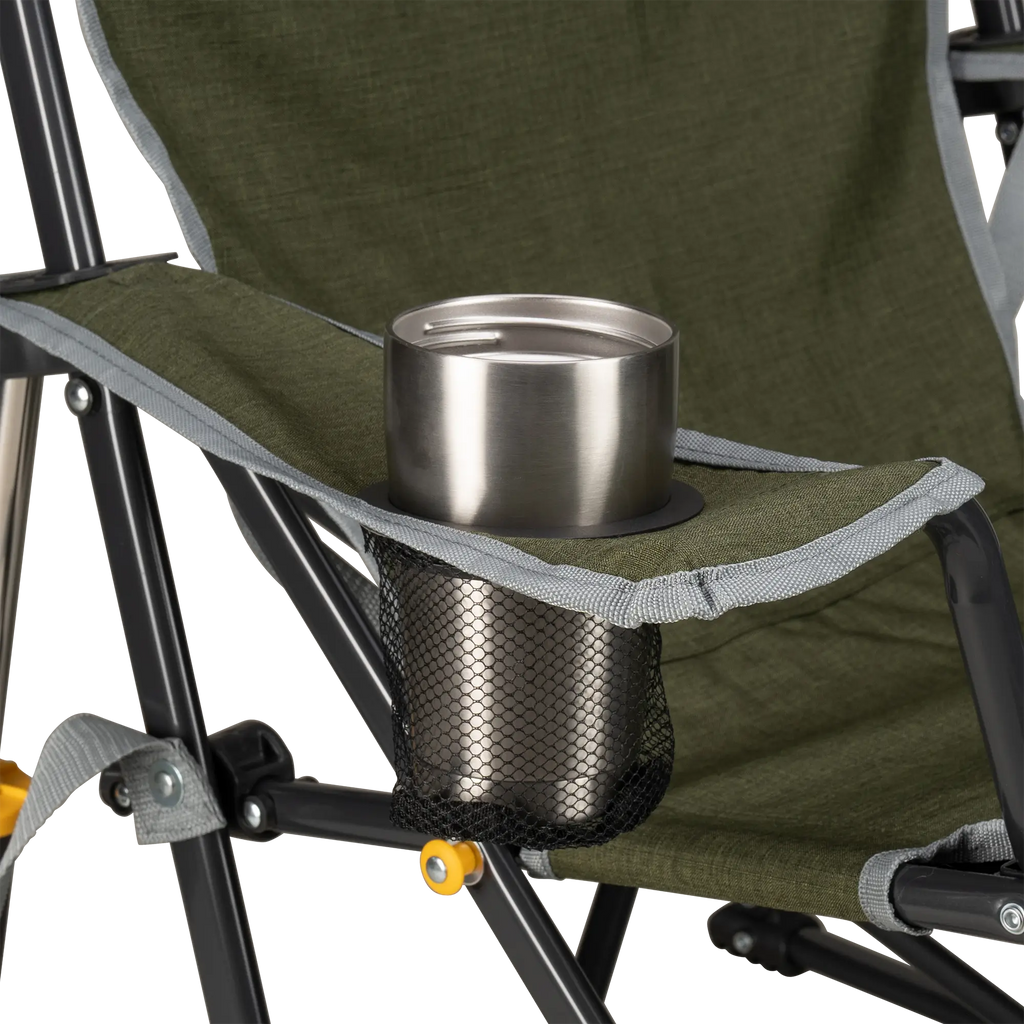 Heavy-Duty Freestyle Kickback Rocker - Choice 345 - RoadTrip Rocker Smooth Motion Camp Chair Detail