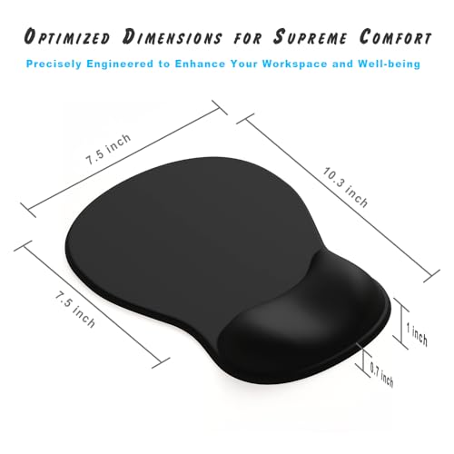 DEMON CHEST ErgoComfort Gel Wrist Rest Mouse Pad-Ergonomic Office for Daily Use