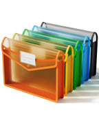 Minimalist ThinkTex Plastic Expanding File Folder, Transparent Envelopes Kit