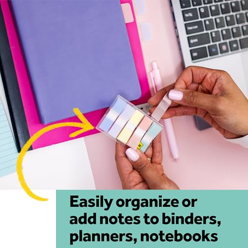 Eco-Friendly Post-it Flags, 0.47 in. x 1.7 in., One Dispenser Set