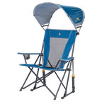 Luxury Camp SunShade Rocker - Choice 550 - Heavy-Duty Kickback Rocker with Beverage Holder Detail