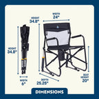 Patented Spring-Action Freestyle Rocker Elite - Choice 460 - RoadTrip Rocker Smooth Motion Camp Chair Detail