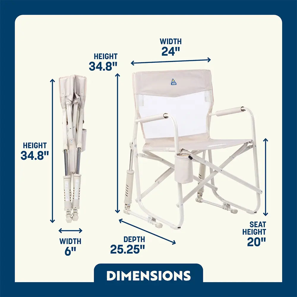 Patented Spring-Action Freestyle Rocker Elite - Choice 460 - RoadTrip Rocker Smooth Motion Camp Chair Detail