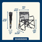 Patented Spring-Action Freestyle Rocker Elite - Choice 460 - RoadTrip Rocker Smooth Motion Camp Chair Detail