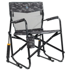 Patented Spring-Action Freestyle Rocker Elite - Choice 460 - RoadTrip Rocker Smooth Motion Camp Chair - Cool Gray Camo
