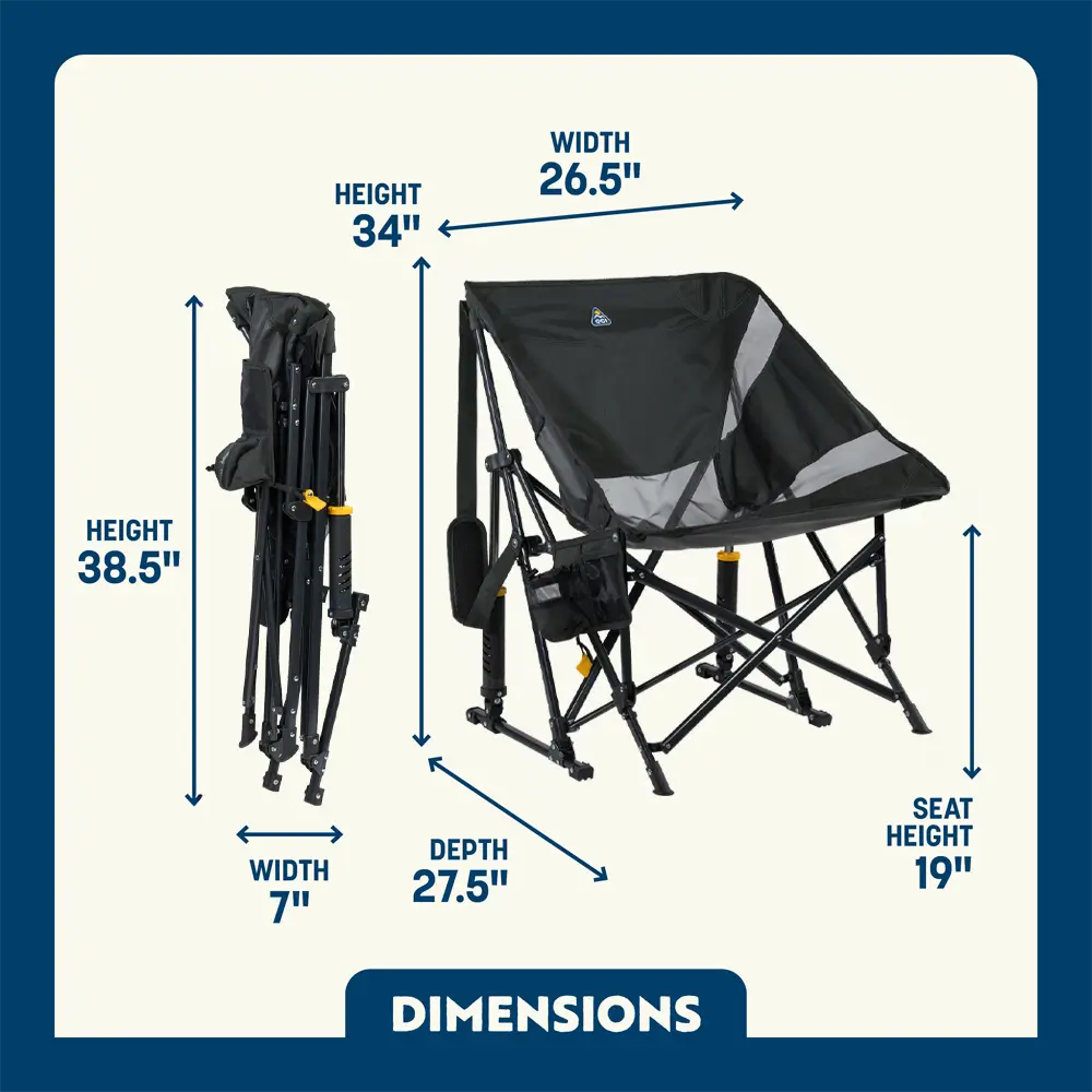 Heavy-Duty Freestyle Pod Rocker Elite - Choice 832 - RoadTrip Rocker Smooth Motion Camp Chair Detail